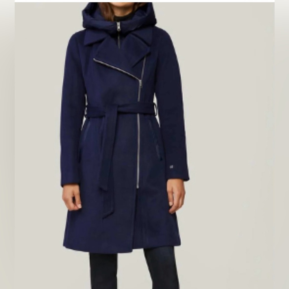 Soia & Kyo belted wool 3/4 length coat brand new with tags !